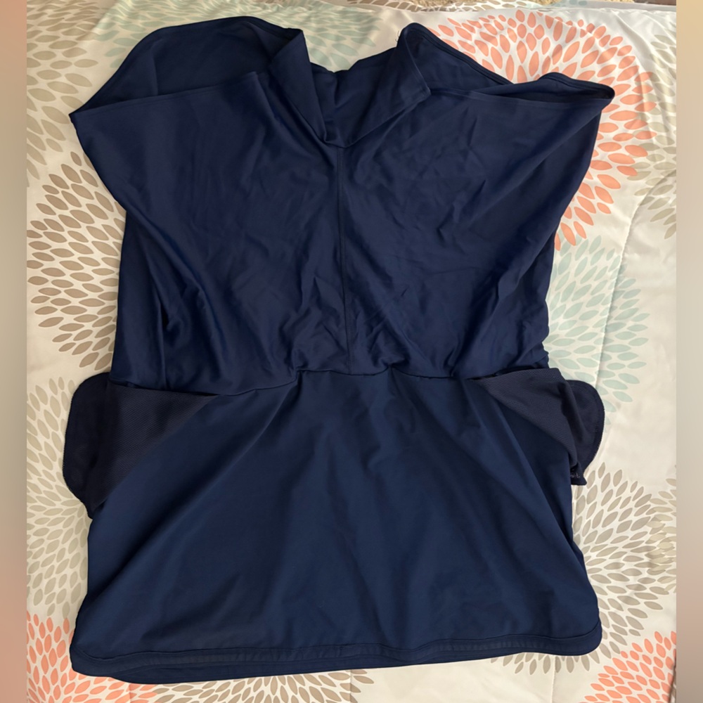 Lands’ End Quick Dry Board Skort Navy Blue - Picture 16 of 16